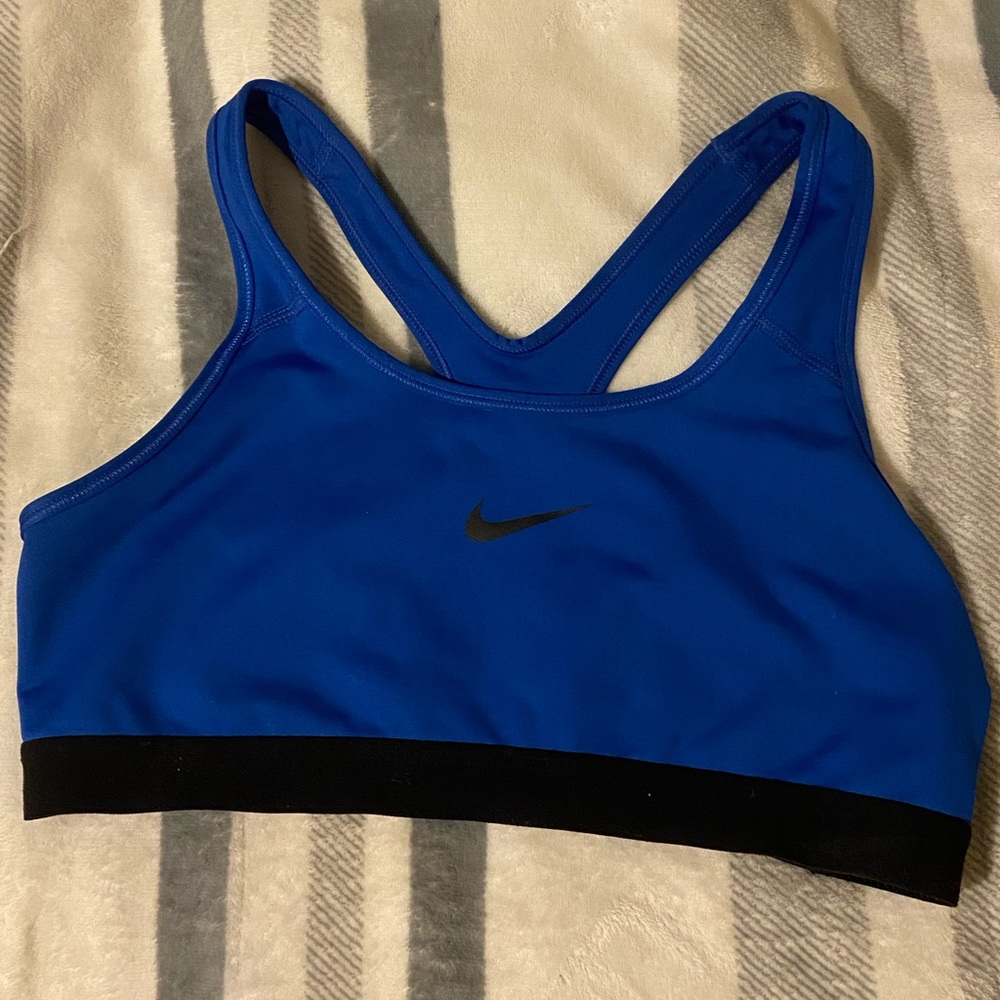 Blue Nike Sports Bra DRI-FIT Large